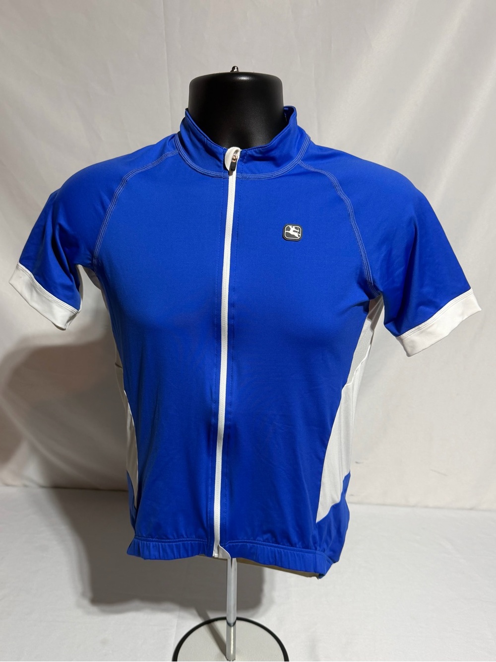 Giordana Ride Fit Cycling Jersey Full Zip  Blue & White  Italy Medium